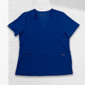 Figs Scrub Casma Top Blue - Large